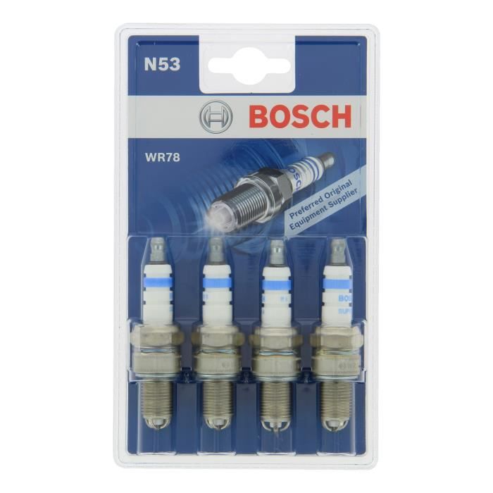 BOSCH 4 bougies d'allumage WR78 -