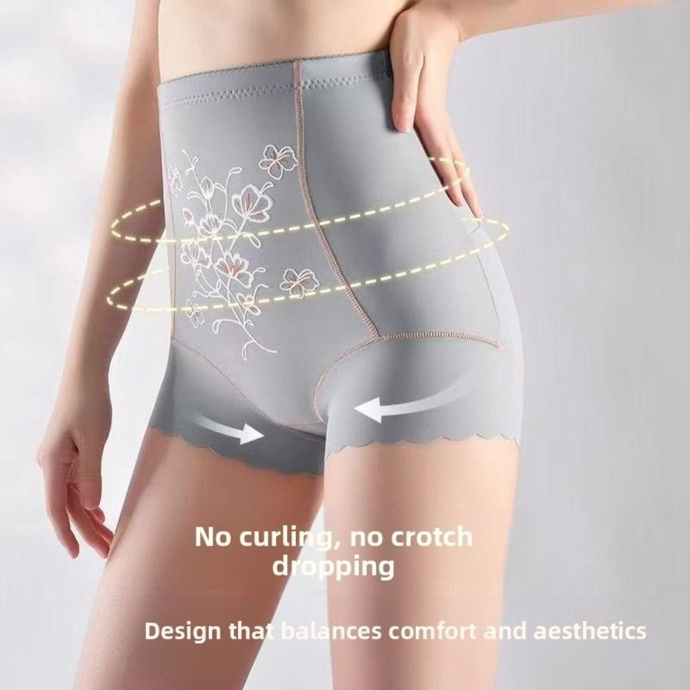Embroidery Flower Postpartum Body Shaper Shapewear Tummy Control Underwear Cheongsam