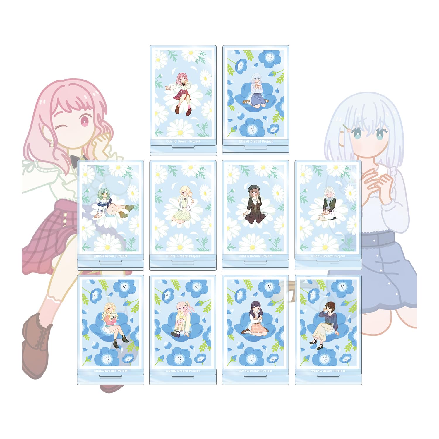 

BanG Girls Band Торговый Акриловый Стенд Botania КОРОБКА Мечта! Вечеринка! вер.C 10 штук