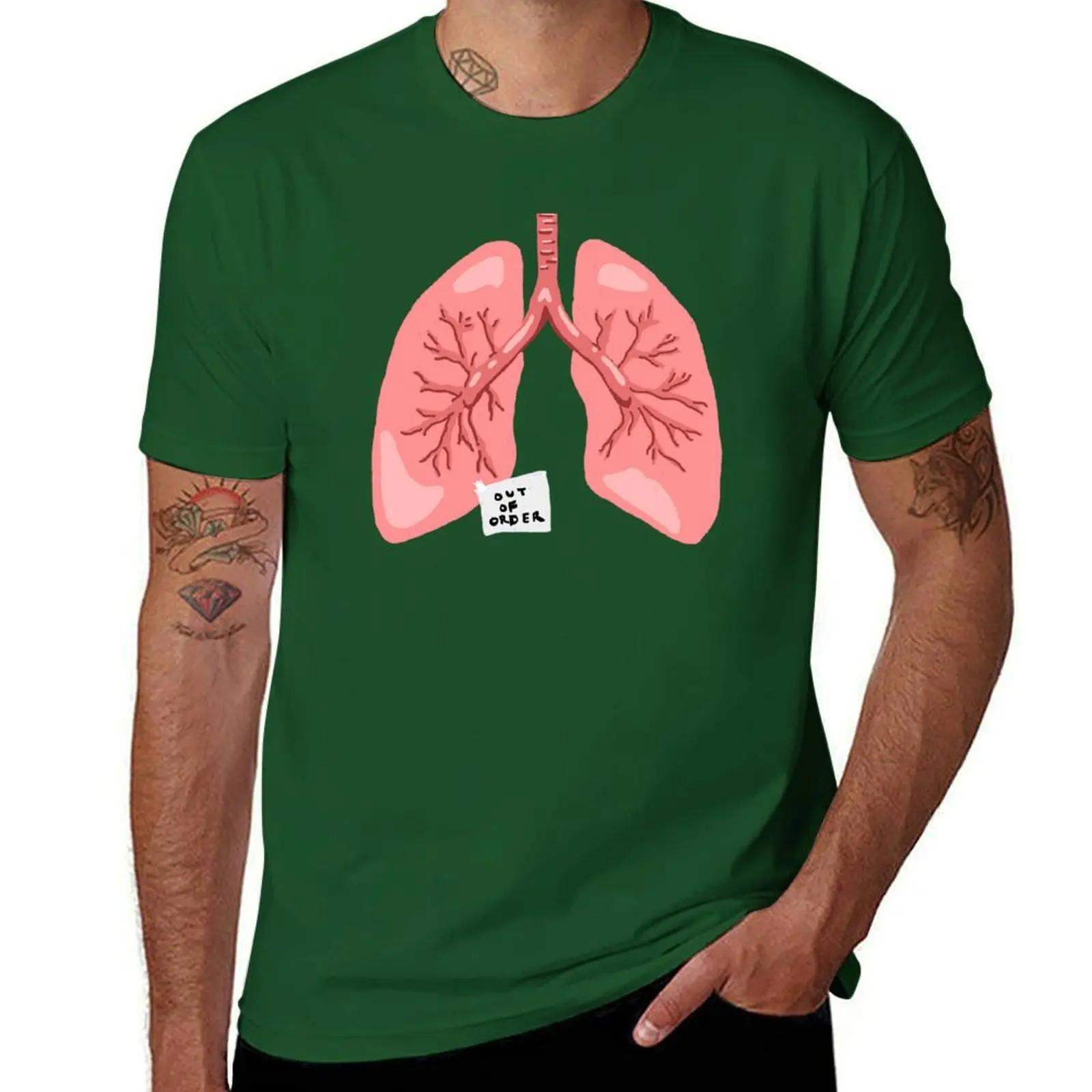 

Out of Order Lungs TShirt custom shirt oversized t shirt vintage t shirts korean fashion tshirts for men 4XL