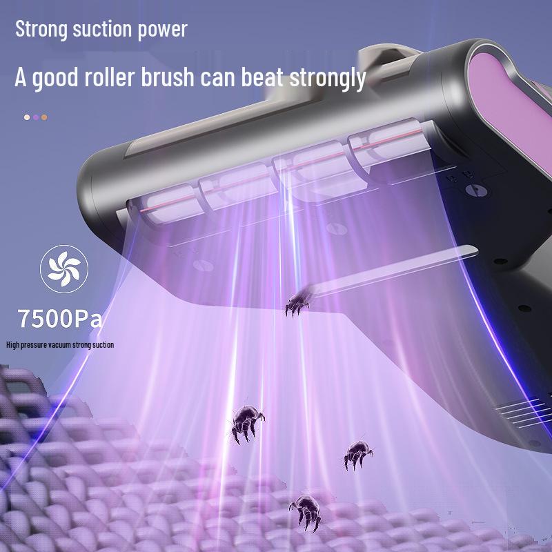 High-Suction Cordless Vacuum Cleaner with UV Sterilization and Mite Removal