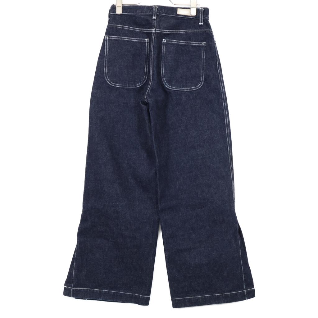 ETRE TOKYO Indigo straight silhouette side slit denim Bottoms S blackUsed
