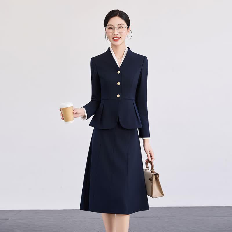 Women's Professional Blazer Suit Set