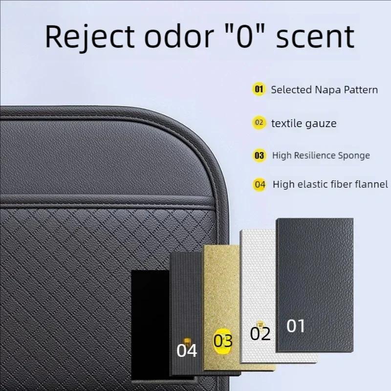 2Pcs Car Seat Back Organizer High Capacity Multi Pocket Storage Bag Anti Kick Mat Wear Resistant Auto Interior Accessories