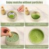 7Pcs Matcha Whisk Set Elegant Matcha Making Set with Matcha Whisk Matcha Whisk Storage Holder Matcha Powder Sifter Ceramic Bowl