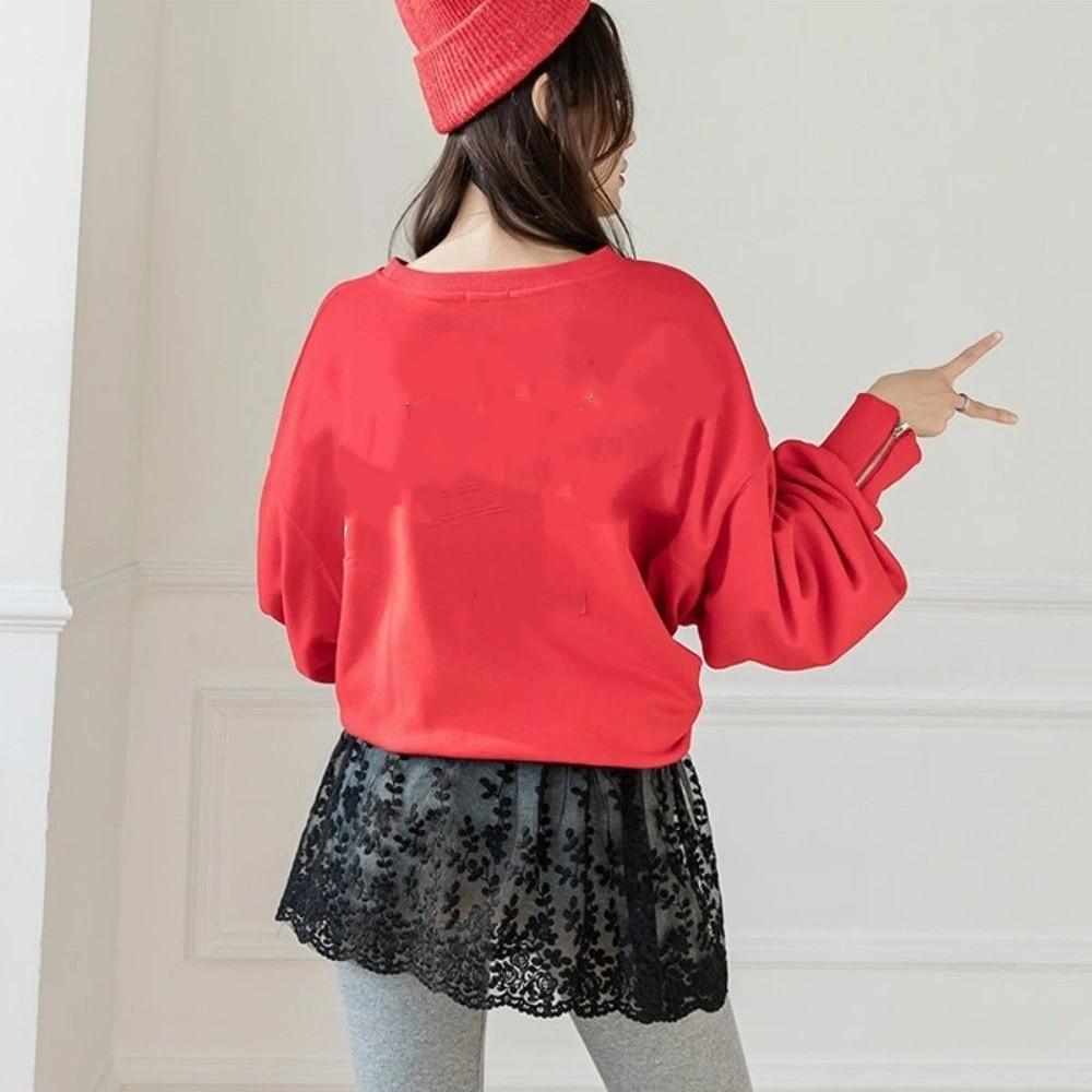 Transparent Lace Underskirt Slips High Waist Lining Petticoat Women  Spring