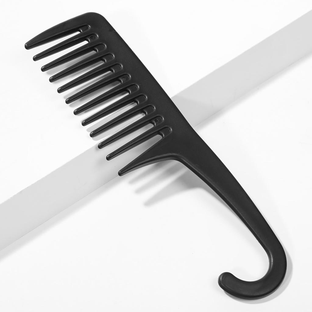 Anti-Static Hair Comb Hairdressing Brushes With Hanger Shower Detangler Large Wide Tooth Comb Professional Salon Makeup 1PC