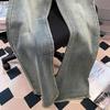 Vintage Streetwear Denim Pants Female High Waist Loose Straight Jean Pants Women Wide Leg Trousers