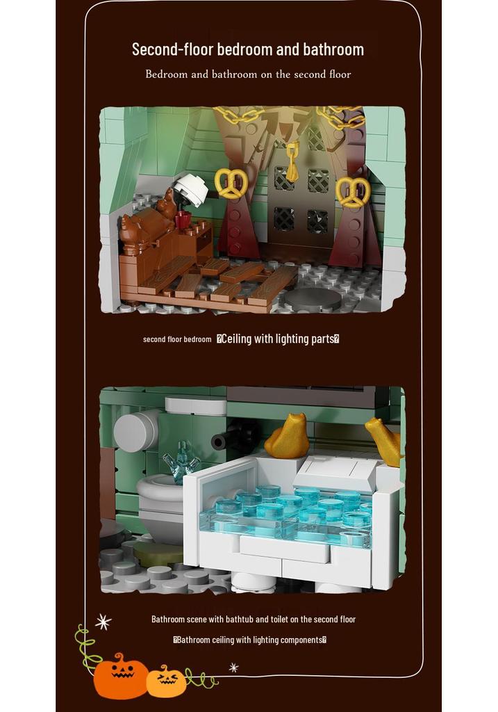 Brick Joy 66223 Haunted House Building Blocks: Kids' Educational Assembly Toy