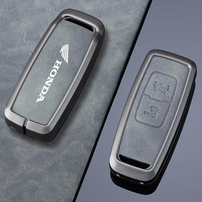 Car High-grade Gray Metal Key Case Cover Shell Fob For Honda PCX160 VISION SH350 160 PCX 125 Switch 150 ADV Wrench 350 2021 2022 akd256