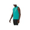 Asics Letter Sleeveless Round Neck Vest Men tops Blue-Green 2091A743-414