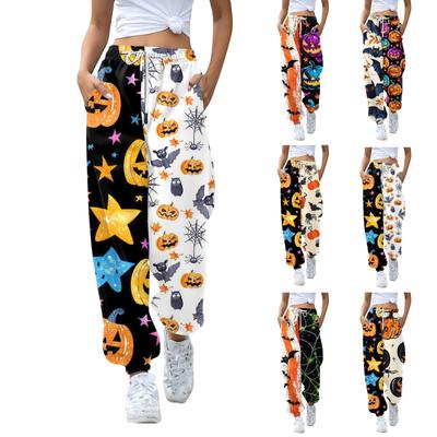 Women's Casual Fashion Halloween Print Casual Pants