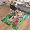 Green Leaves Adventure Carpet For Playroom Bedroom Living Room Sofa Home Decorkids Game Area Rug Nonslip Floor Mat