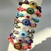 Trendy New Arrival Colorful Natural Stone Eye of the Devil Woven Bracelet Vintage 4mm Oval Adjustable Handwoven Bracelet Jewelry