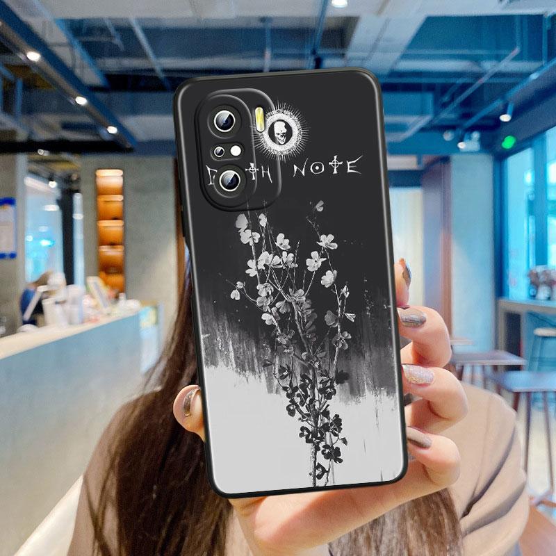 Anime Manga Death Note Ryuk For Xiaomi Redmi Note 12 Turbo 11E 11S 11 11T 10 10S 9 9T 9S Pro Plus 5G Black Phone Case