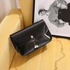 Fresh and Simple Candy Color Transparent Small Square Bag Fashionable Personality Pearl Pendant Chain Messenger Bag Mobile Phone Small Bag Women