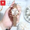 OLEVS Women Watch Luxury Brand Elegant Diamond Heart Design Waterproof Luminous Quartz Watch Dress Women Watch