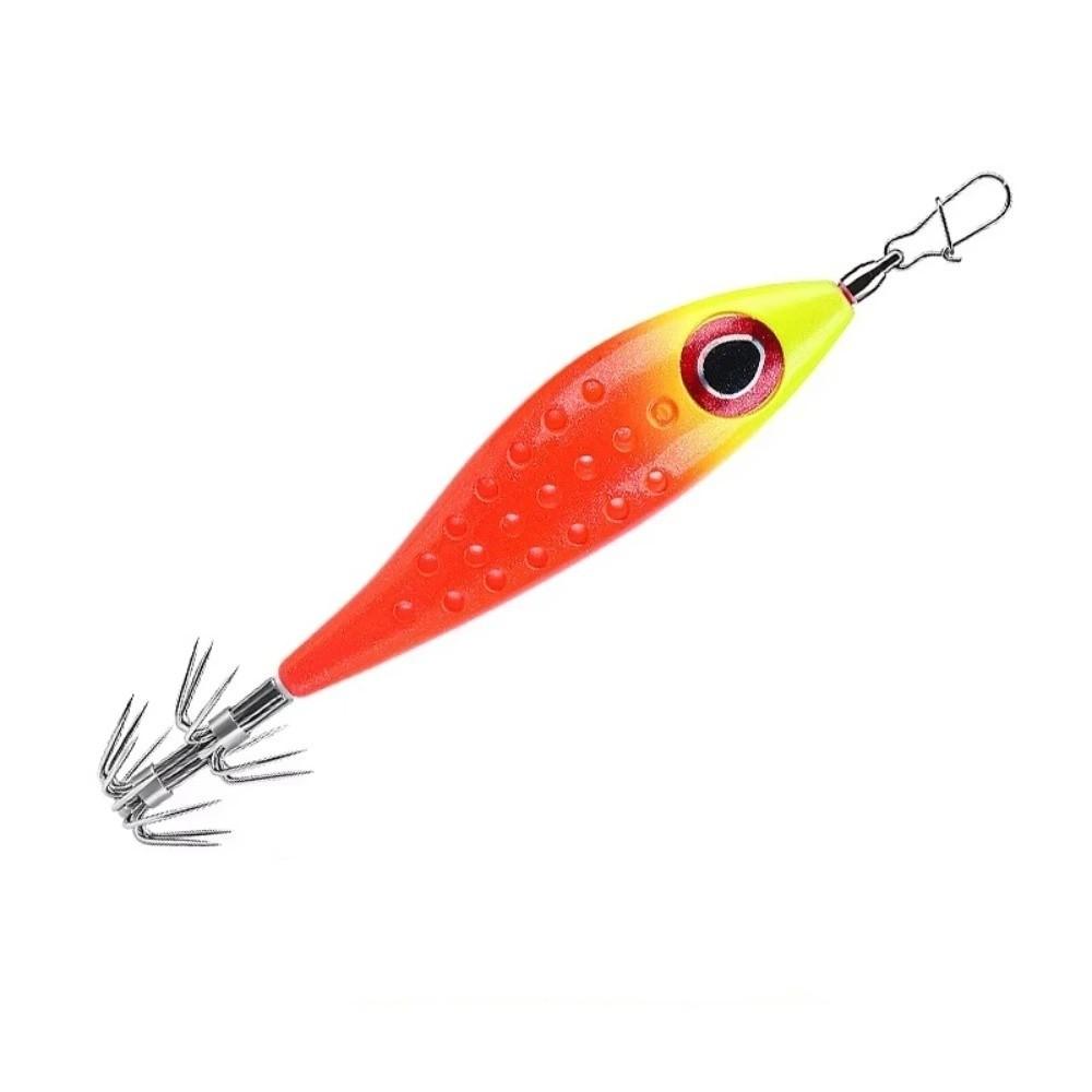 LED Lighted LED Squid Bait Thicken Double-Layer Squid Lures Glow Fishing Lures Boat Fishing