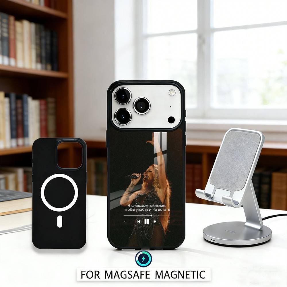 Anna Singer Asti Phone Case Magnetic For iPhone17 16 15 14 13 12 Pro Max For Magsafe Wireless Charging Cover