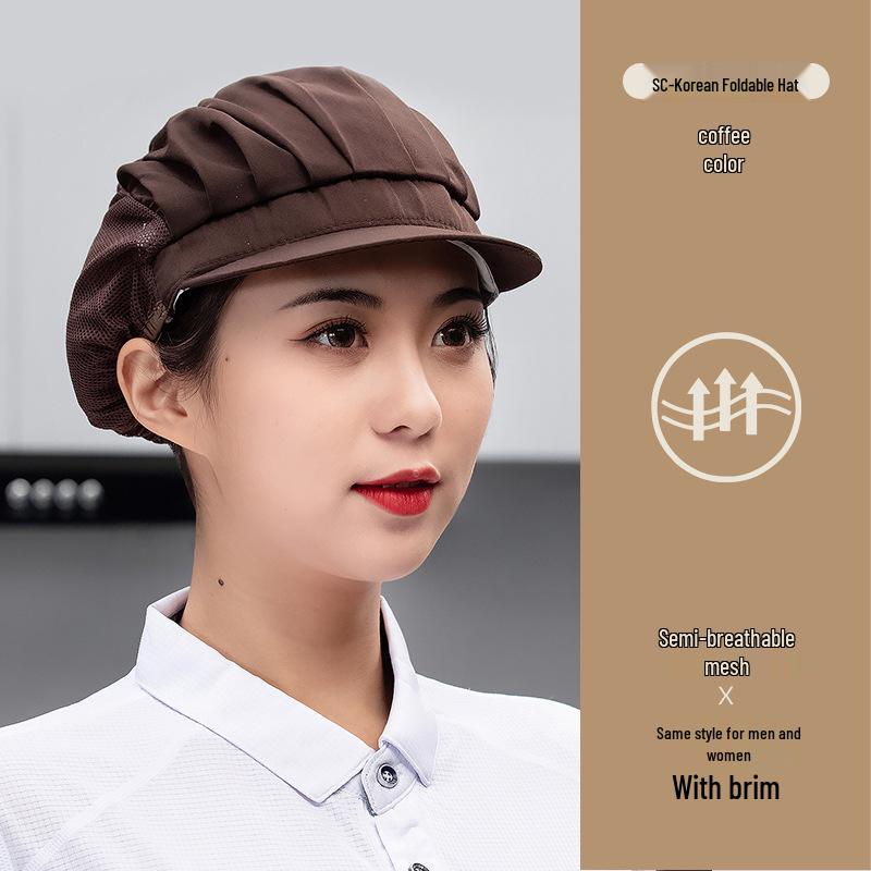 Unisex Atmungsaktive Mesh Kochmütze für Küche und Catering, Anti-Öl, Haarschutz