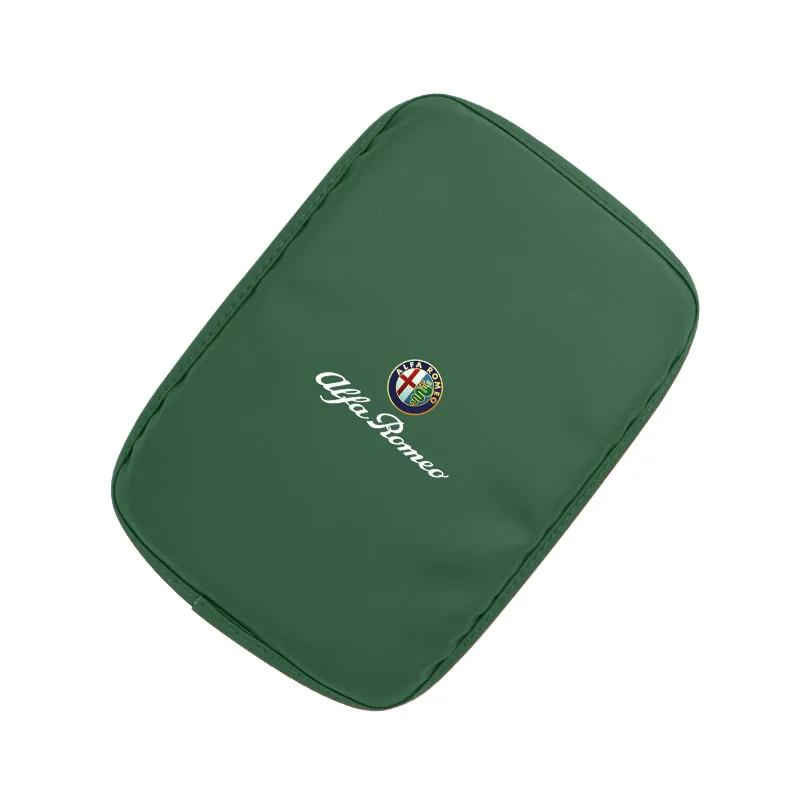 Hub Caps Car Armrest Cover Cushion Armrest Box Protective Pad For Alfa Romeo 156 159 147 4C 8C 166 Giulia Giulietta Mito Stelvio CVP1
