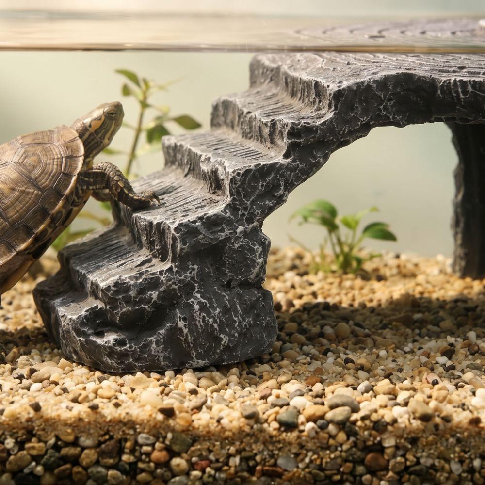 Decor Scenery Reptile Hiding Cave Natural Mountain Cave Style Artificial Rock Cave  Reptile Tank