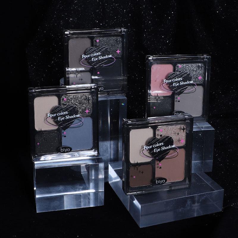 Biya Smoky Glam Eyeshadow Quad - Matte & Shimmer Palette