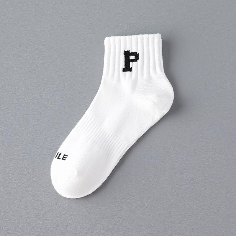 5 Paia di Calzini Sportivi Estivi da Uomo in Cotone Sottile Assorbi Sudore e Deodoranti