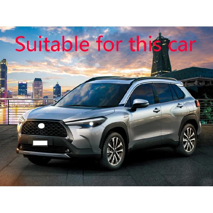 For Toyota Corolla Cross (XG10) Carbon Fiber Style Door Window Armrest Cover Switch Panel Trim Molding Garnish