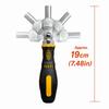Adjustable Ratchet Two-way Screwdriver Set Universal Ratchet Screwdriver  Repair Tools