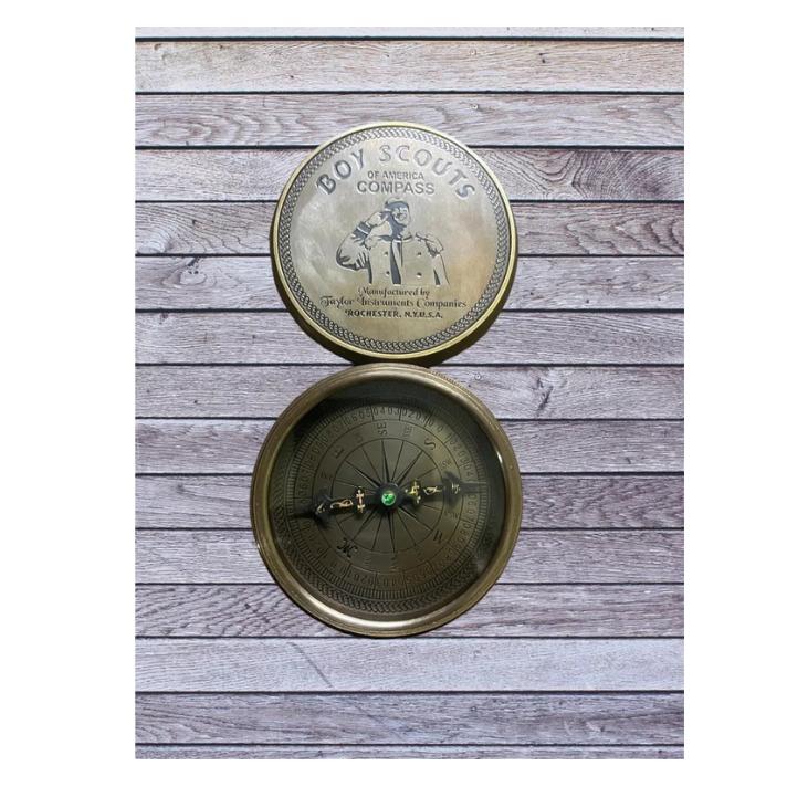 

Antique Vintage Brass Pocket Compass Brass Nautical Compass Marine Compass Gift