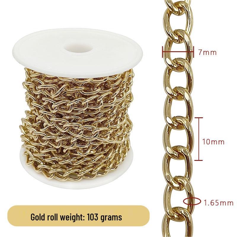 Cross-Border DIY Handmade Necklace: Semi-Finished Metal and Aluminum Chain Jewelry Accessories