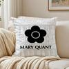 Classic Logo Mmary Quant Cushion Cover Plush Decorative Pillow Case With Hidden Zipper Cutecore Room Decor For Home