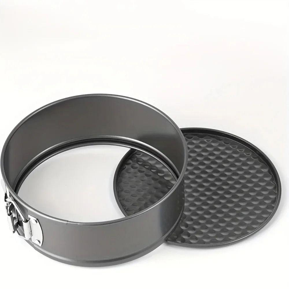 3pcs Carbon Steel Cake Mold Baking Tools Removable Bottom Live Bottom Baking Pan Tool Home Kitchen