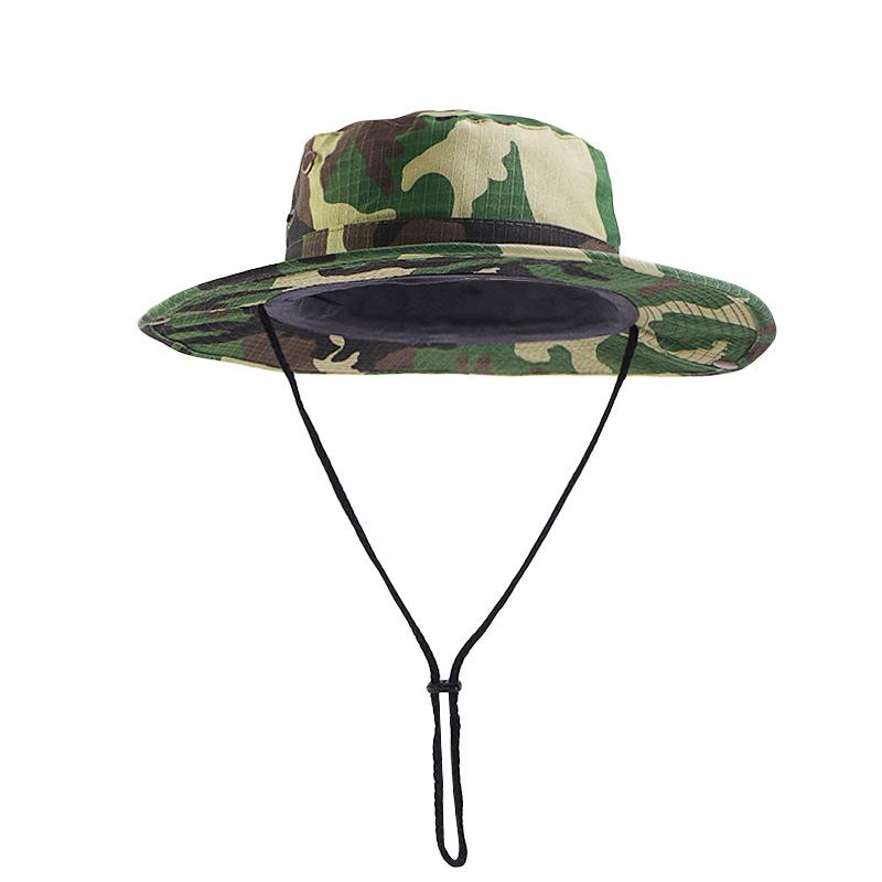 Outdoor Sunscreen Sunscreen Basin Hat Wide Brim Mountaineering Hat Foldable Hiking Sunscreen Bucket Hat JDPM-
