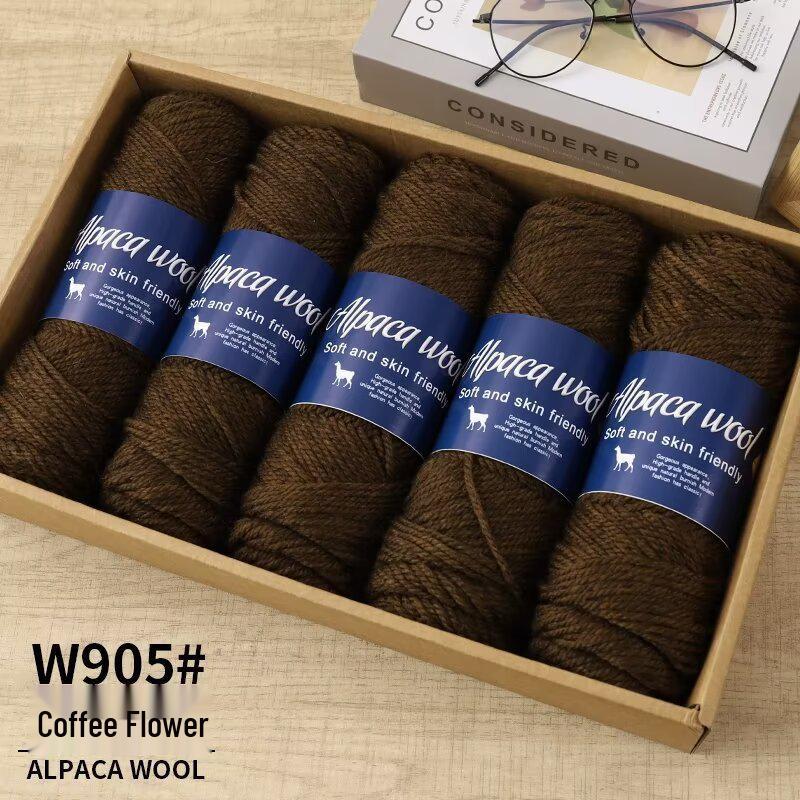 Soft Alpaca Yarn: Comfortable, ideal for hand-knitting scarves and other medium-thick projects.