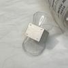 Adjustable Trendy 925 Silver Wide Square Ring With Stylish Matte Texture For Women