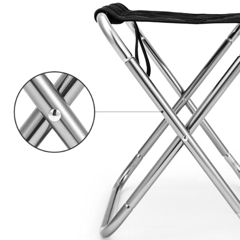 Convenience Folding Stool Little Fishing Chair Light weights Portable Camping Stool for Hikings and Backpacking