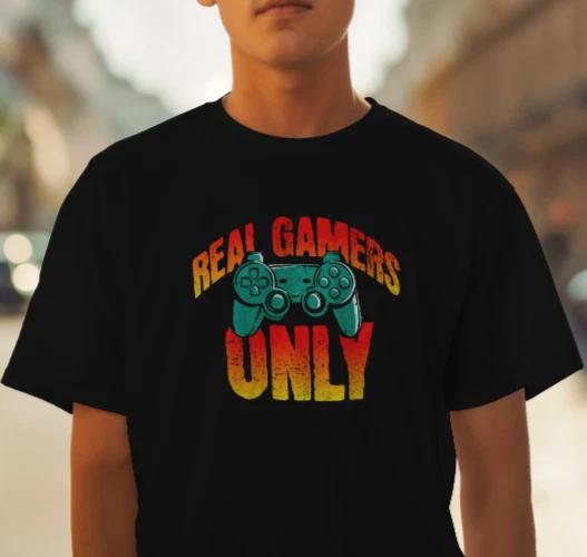 REAL GAMERS ONLY T-Shirt Sizes S-5XL XXL
