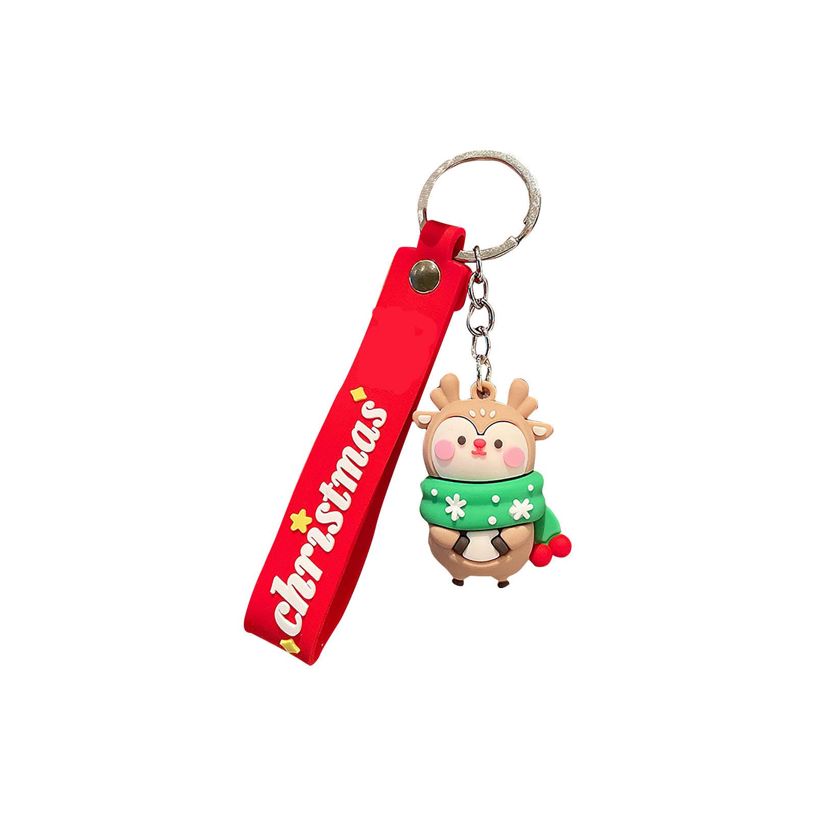 

Брелок Клаус Милый Мультяшный Подвеска в виде Лося Украшение для Подвешивания на Школьную Сумку Праздничный Подарок One Size