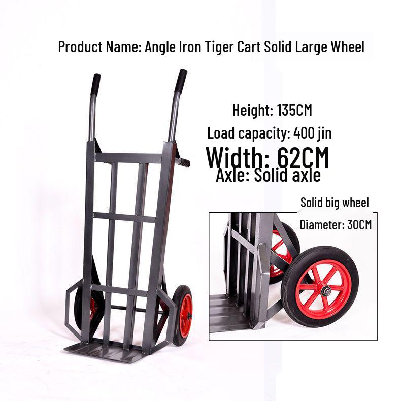 Heavy-Duty Tiger Two-Wheel Hand Trolley Truck