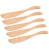 5Pcs Wooden Butter Knife Japanese Style Jam Cheese Spreader Tableware for Home Kitchen