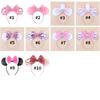 Nieuwste Mickey Mouse Oren Hoofdband Kid Adult Festival Party Pailletten Strik Haarband Vrouwen Baby Girl Party Haar Accessoires