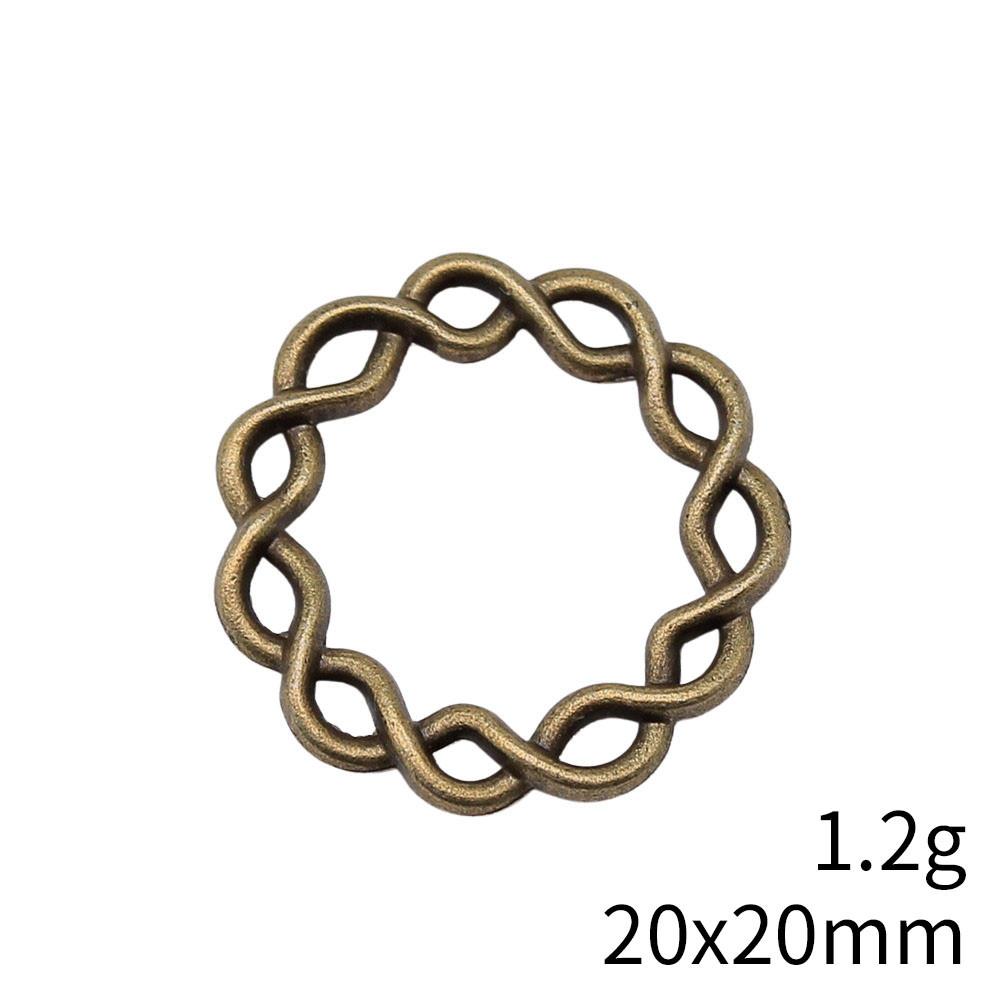 Christmas Decorations Jewelry Findings Hollow Circle Connector Accessories Parts Audience Accessories For Women Necklace And Earrings