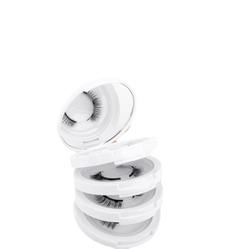 Hot Selling Magnetic Eyelash Set: 4 Natural, Thick Pairs for European & American Style
