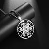 Six Star Array Hollow Geometric Solomon Necklace Pendant