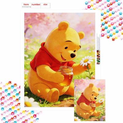 Vinnie the Pooh diamantmålning konstmålning handgjord diy5D heminredning present