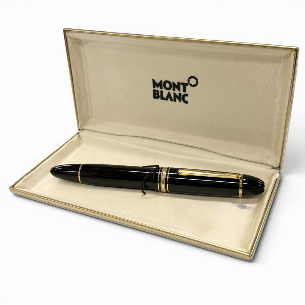 Very Good MONTBLANC fountain pen Meisterstück 149 70s White Star black 14K mens Used