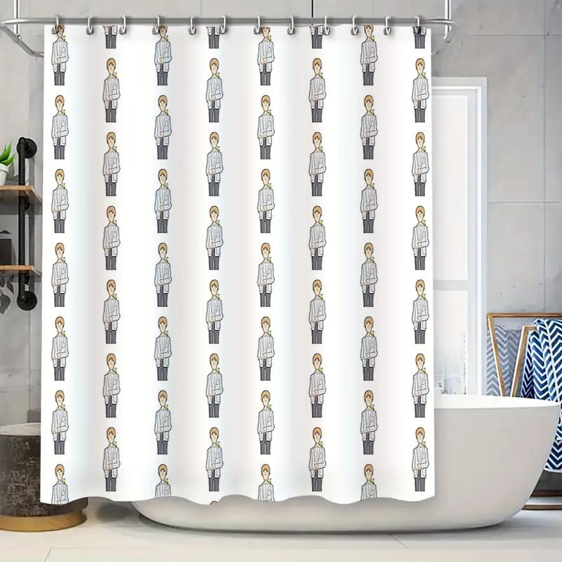 

Shower Curtain Floral Vintage Botanical Pattern Bathroom Decor Farmhouse Rustic Home Textile Washable Waterproof Modern Style W60H190(CM)-1 Pcs