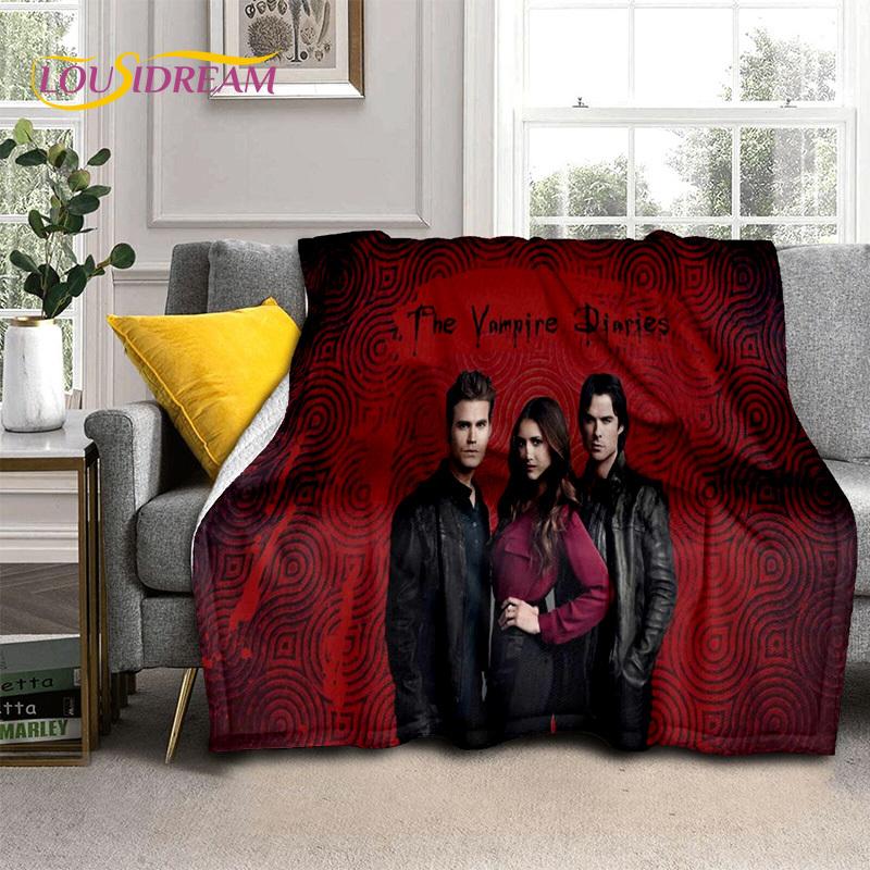 

3D Latest The Vampire Diaries Damon Salvatore Soft Flannel Blankets,Throw Blanket Comfortable Blanket for Beds Sofa Home Bedroom 75x90cm( 29x35in )